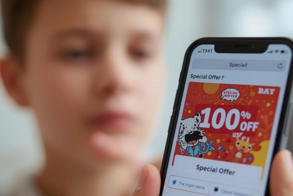 इम्पल्स बाइंग टाळण्यासाठी विचार करणारा मुलगा