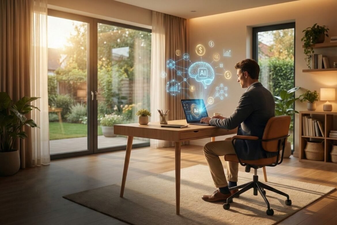 AI वापरून घरबसल्या पैसे कमवण्याचे मार्ग - मुख्य कव्हर फोटो.