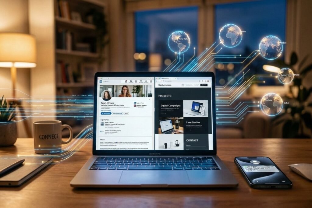 सोशल मीडिया आणि पोर्टफोलिओचा वापर करून फ्रीलान्सिंगद्वारे घरबसल्या पैसे कसे कमवायचे आणि पहिला क्लायंट कसा मिळवायचा याची प्रक्रिया.