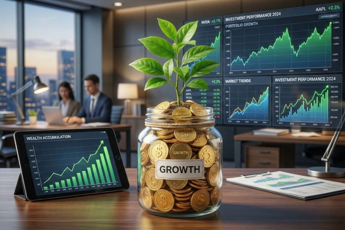 म्युच्युअल फंड म्हणजे काय आणि गुंतवणूक कशी करावी? याबद्दलची संपूर्ण माहिती देणारे मार्गदर्शक चित्र.