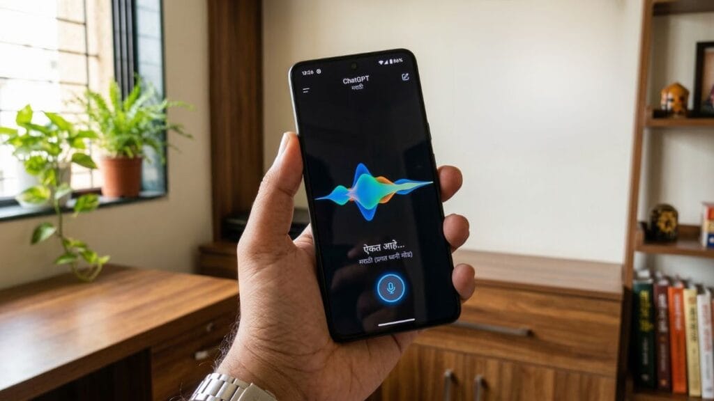 Android मोबाईलवर ChatGPT मराठीत कसे वापरावे आणि व्हॉइस मोडचा वापर.