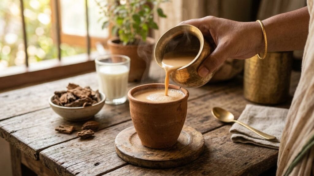 कोलेस्ट्रॉल कमी करण्याचे उपाय म्हणून नसांमधील ब्लॉकेज दूर करणारा अर्जुन सालेचा चहा.