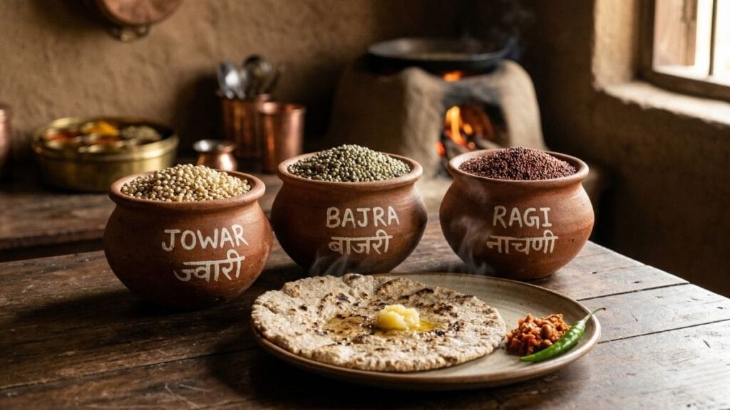 फॅटी लिव्हर रिव्हर्सल डाएटमध्ये समाविष्ट करायचे महाराष्ट्रातील सुपरफूड्स मिल्लेट्स (ज्वारी, बाजरी आणि नाचणी).