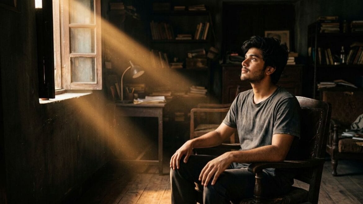 नैराश्य (Depression) लक्षणे आणि उपाय सांगणारा शास्त्रीय मार्गदर्शक आणि आशेचा किरण दर्शवणारी मुख्य इमेज