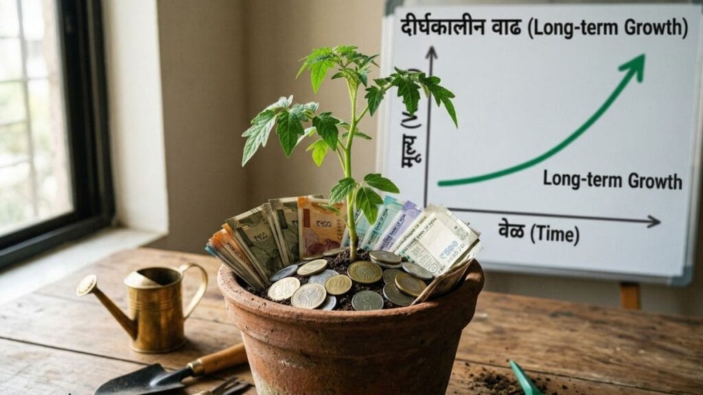 दीर्घकालीन संपत्ती निर्मितीसाठी पीपीएफ सारखे सुरक्षित गुंतवणूक पर्याय आणि चक्रवाढ व्याजाचा परिणाम.