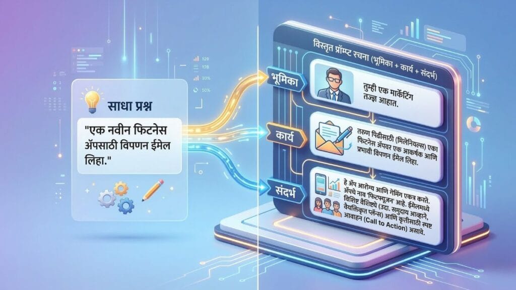 प्रभावी उत्तरांसाठी ChatGPT मराठीत कसे वापरावे आणि प्रॉम्प्ट इंजिनिअरिंग तंत्र.