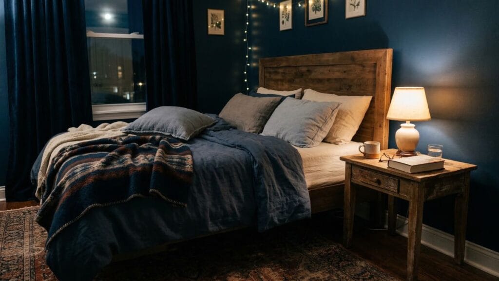 शांत झोप घेण्यासाठी आवश्यक वातावरण आणि मानसिक शांतता मिळवण्याचे उपाय.