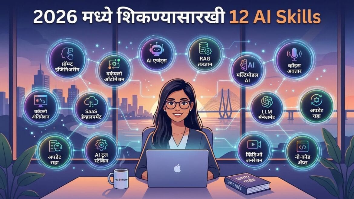2026 मध्ये शिकण्यासारखी 12 AI Skills: तुमचा प्रगतीचा मार्ग आणि यशाची गुरुकिल्ली