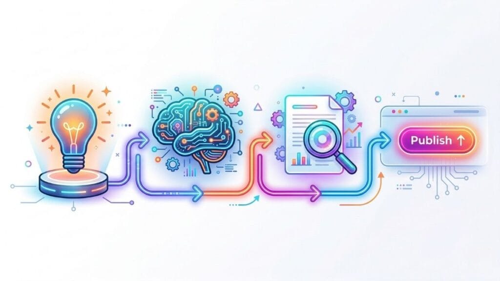 स्टेप-बाय-स्टेप मार्गदर्शक - AI टूल्स वापरून कंटेंट कसा तयार करावा.