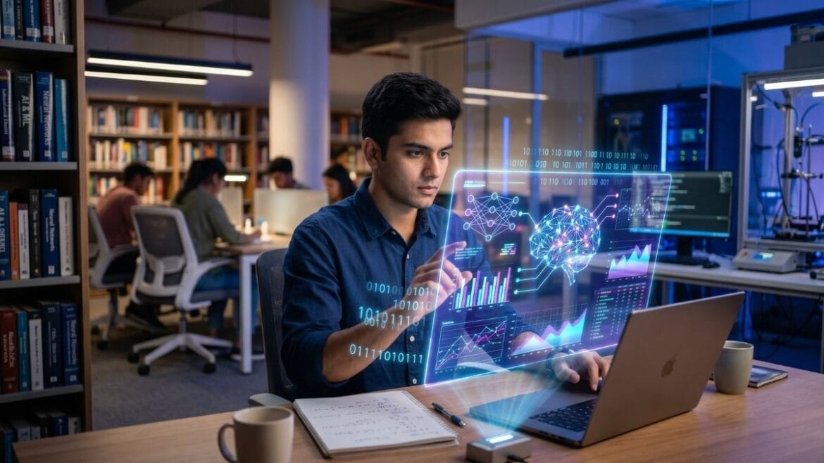 An Indian student exploring career opportunities in Data Science and AI after 12th science.