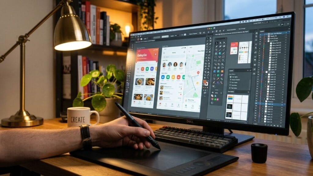 १२ वी आर्ट्स नंतर काय करावे या प्रश्नाचे उत्तर शोधणाऱ्या विद्यार्थ्यांसाठी ग्राफिक आणि UI/UX डिझाइनमधील आधुनिक संधी.