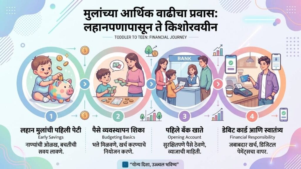 मुलांसाठी आर्थिक साक्षरता वयानुसार नियोजनाचा तक्ता (Financial Literacy for Kids)