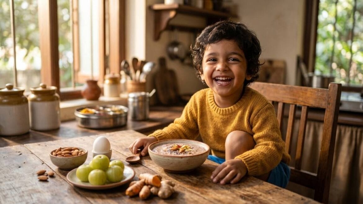 लहान मुलांची रोगप्रतिकारक शक्ती (Immunity) वाढवणे यासाठी १० घरगुती पदार्थ - एक आनंदी आणि सशक्त मूल.