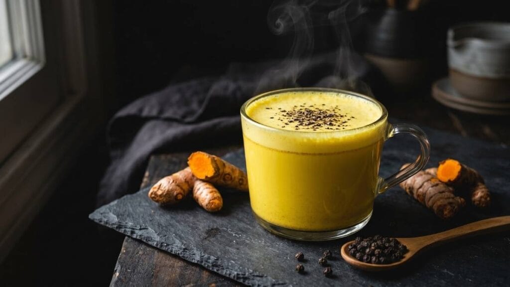 लहान मुलांची रोगप्रतिकारक शक्ती (Immunity) वाढवणे साठी हळद आणि काळ्या मिरीचे दूध (Golden Milk).