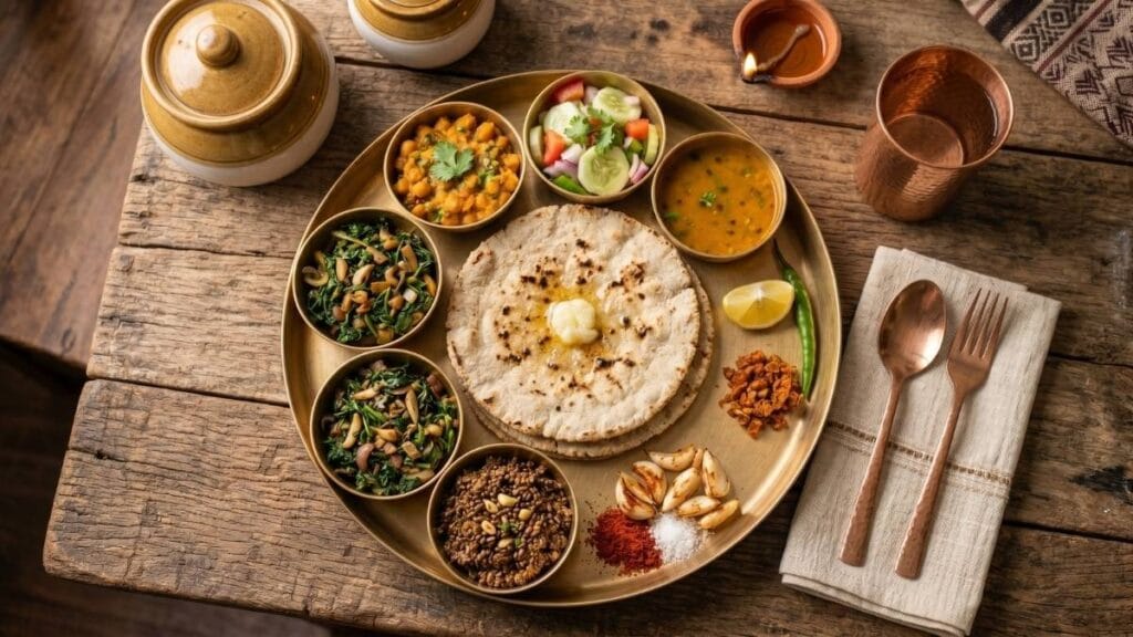 हृदय निरोगी ठेवण्यासाठी आहार: ज्वारीची भाकरी आणि पालेभाज्या