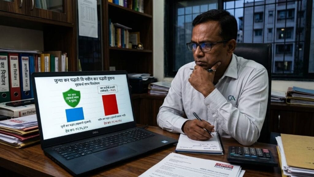 नवीन कर प्रणालीमध्ये गृहकर्ज प्रीपेमेंट (Home Loan Prepayment) करून प्रभावी व्याजदर कमी करण्याची गरज व्हिज्युअलाईज करताना सीए.