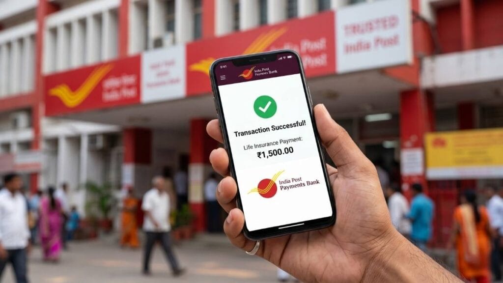 मोबाईल ॲपद्वारे ऑनलाईन प्रीमियम पेमेंट आणि व्यवस्थापन सुविधा असलेली पोस्ट ऑफिस टर्म इन्शुरन्स (PLI) योजना.