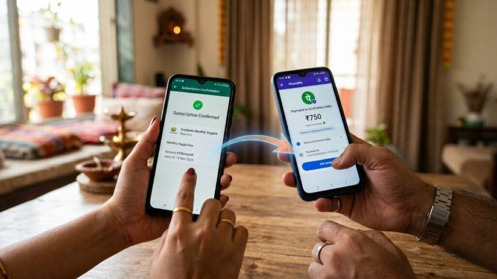 व्हॉट्सअॅप चॅनल प्रीमियम सबस्क्रिप्शनसाठी यूपीआय ऑटोपे (UPI Autopay) द्वारे पेमेंट करण्याची प्रक्रिया.