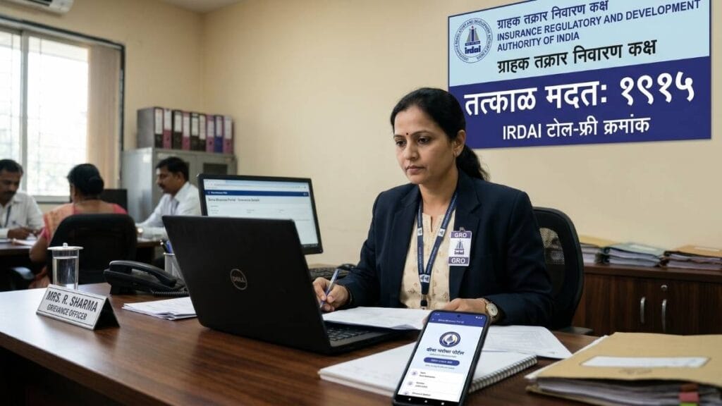 आरोग्य विमा ३ तास कॅशलेस डिस्चार्ज नियम पाळला न गेल्यास १९१५ या टोल-फ्री क्रमांकावर तक्रार नोंदवून तुमचे कायदेशीर हक्क मिळवण्याची पद्धत.